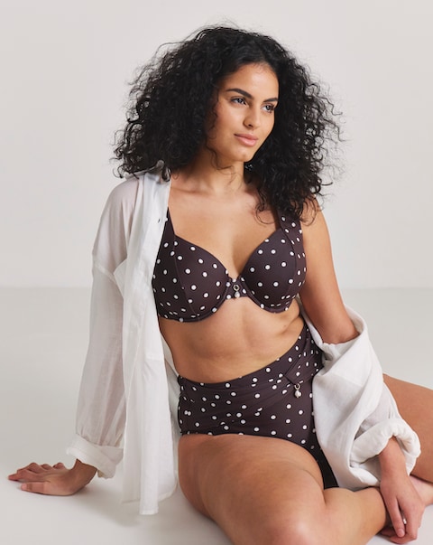 MAGISCULPT Underwired Bikini Top Spot Print
