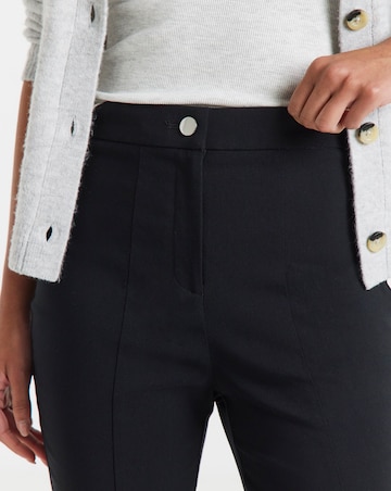 Black Bengaline Super Stretch Pull On Trouser