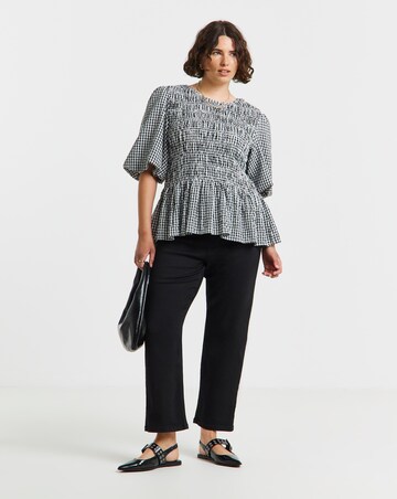 Black 24/7 Stretch Straight Leg Jeans