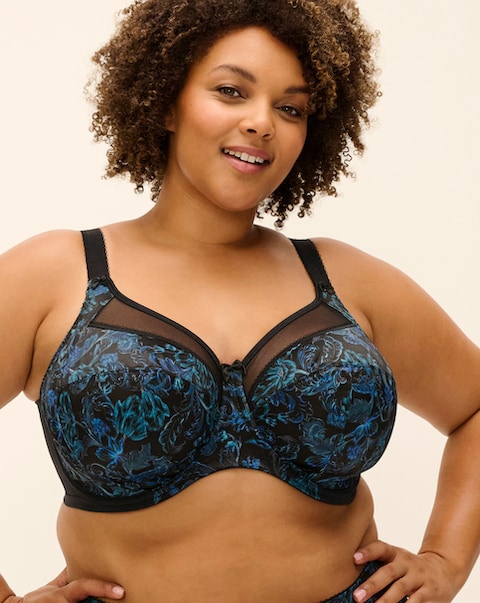 Goddess Kayla Full Cup Bra Blue Multi