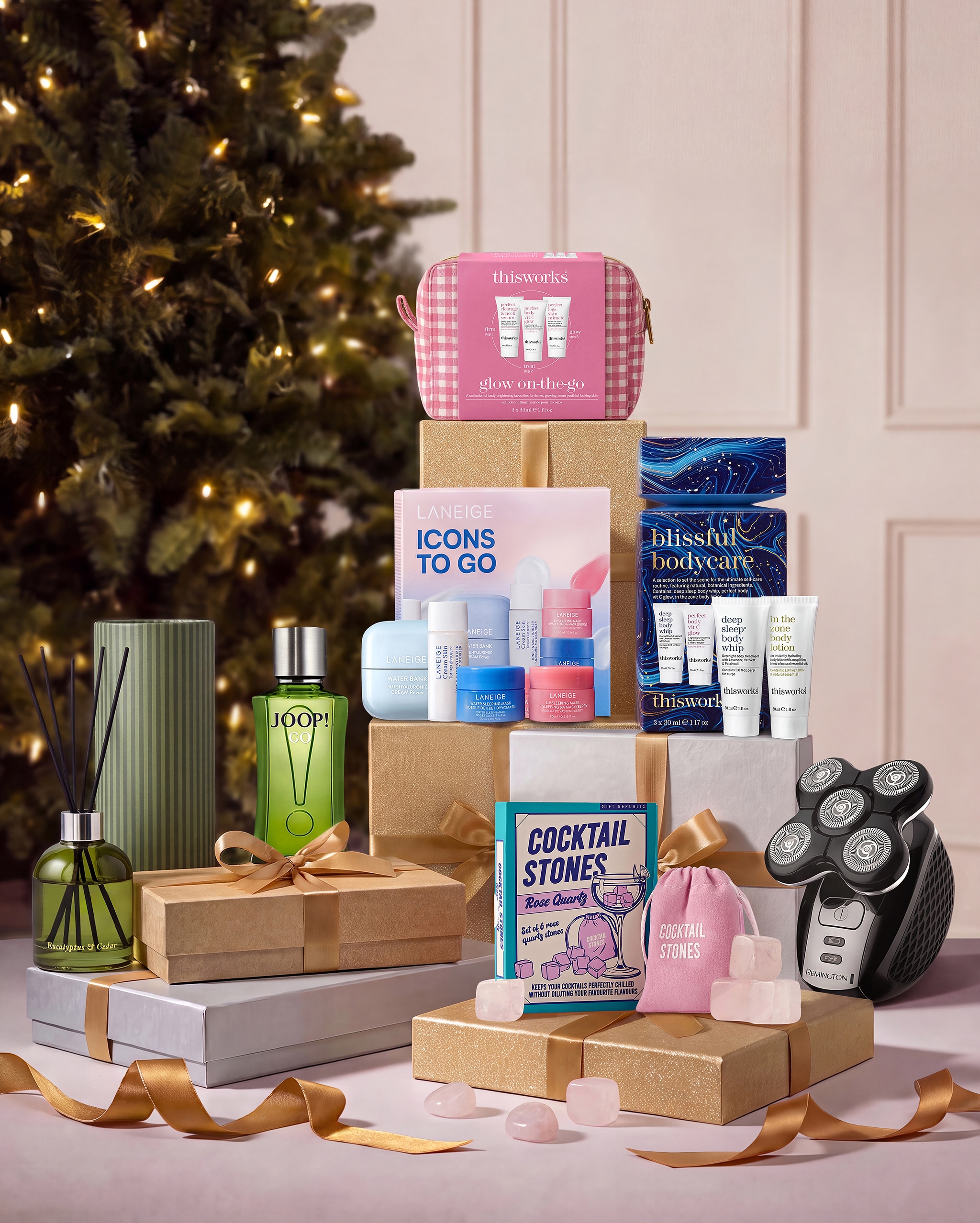 Selection of beauty products