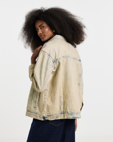 Simply Be Light Wash Boyfriend Denim Jacket