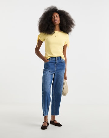 Pieces Gruda Ss Roucing Jersey Tee