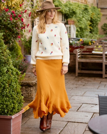 Joe Browns Ditsy Floral Embroidered Jumper