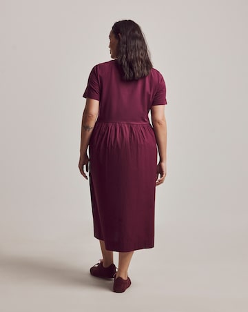 Julipa Button Detail Midi Dress
