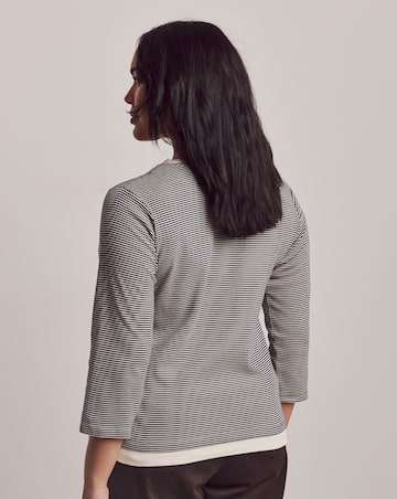 Julipa 2 In 1 Stripe Cotton Jersey Top