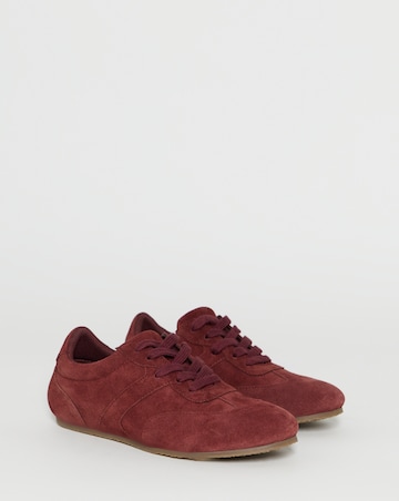 Luna Suede Retro Classic Lace Up Trainers - Extra Wide Fit (EEE)
