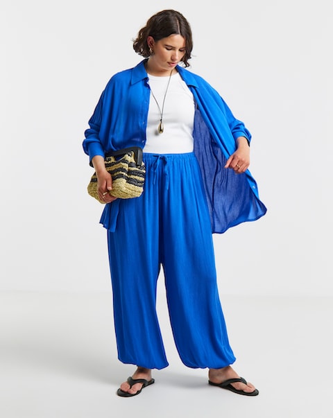 Simply Be Crinkle Balloon Trouser