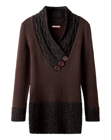 Joe Browns Curiously Cosy Wrap Neck Jumper