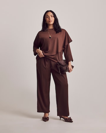 Julipa Satin Straight Leg Trouser