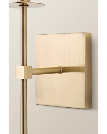 ValueLights Kincaid Antique Brass Rechargeable Easy Fit Wall Light Shade
