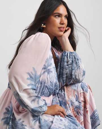 Joanna Hope Printed Volume Maxi Dress