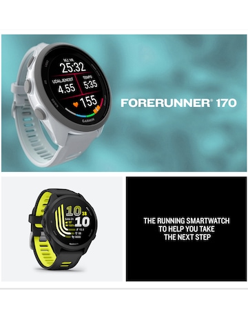 Garmin Forerunner 170 Music Smart Watch - Whitestone/Cloud Blue