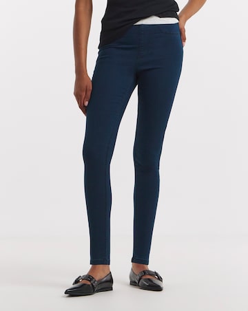 Dark Blue Skinny Pull On Jegging