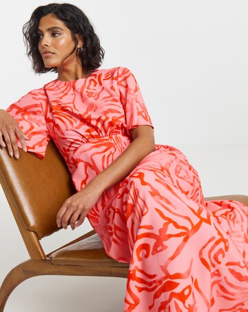 Twisted Wunder Satin Crepe Maxi Dress