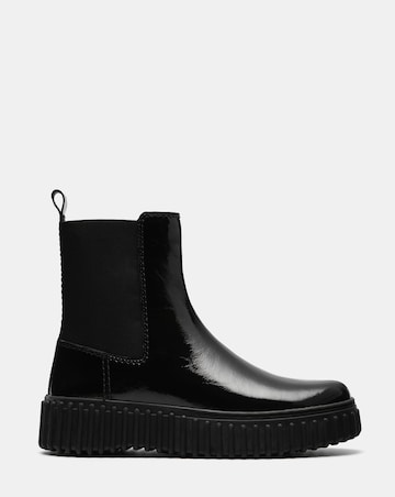 Clarks Torhill Maple Patent Chunky Boot Standard Fit