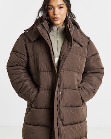 Gym King Longline Quilted Puffer Coat