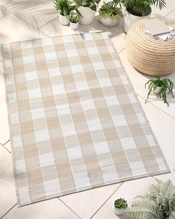 Gingham Outoor Rug
