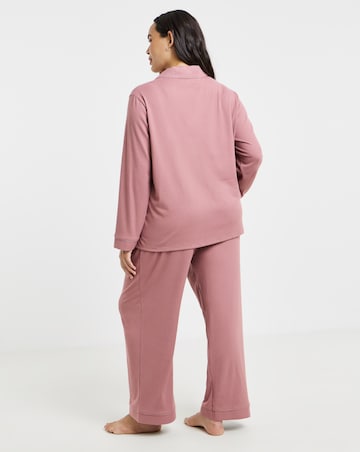 Figleaves Soft Knit Ribbed Pj Set