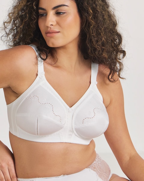 Triumph Doreen Cotton Full Cup Non Wired Bra White