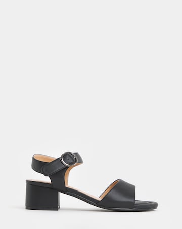 Robin Two Part Block Heel Sandals - Extra Wide Fit (EEE)