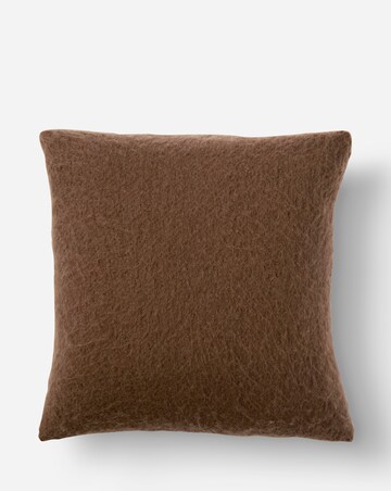 Faux Mohair Fringed Cushion