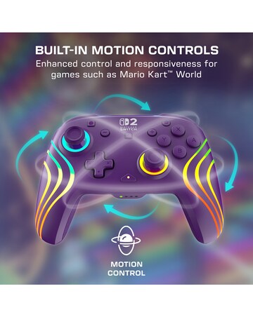 Turtle Beach Afterglow Wave Wireless RGB Gaming Controller for Nintendo Switch 2