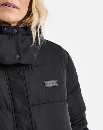 Gym King Longline Quilted Puffer Coat