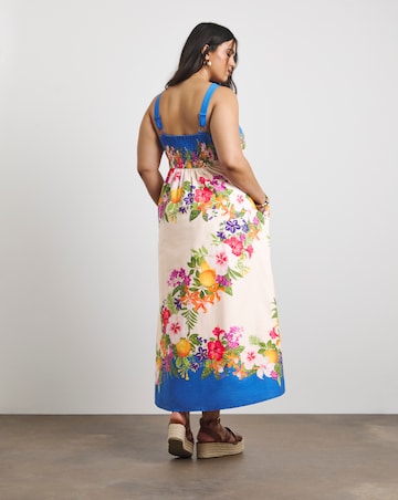 Joanna Hope Printed Cotton Prom Dress
