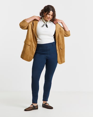 Dark Blue Skinny Pull On Jegging