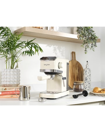 Salter Retro Espresso Machine - Cream