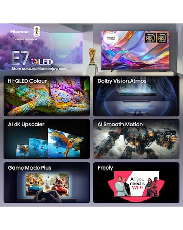Hisense 75E7STUK 75in QLED 4K Ultra HD HDR Smart TV