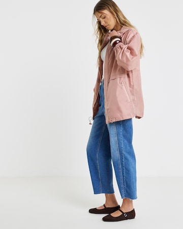 Dusty Rose Zip Through Mac