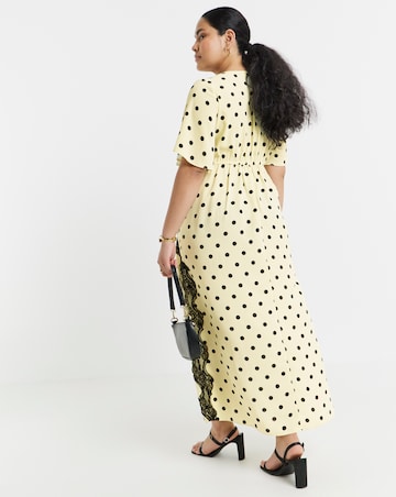 Simply Be Asymmetric Lace Detail Dress