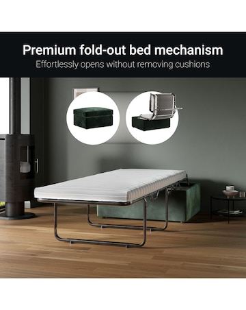 Jay-Be Cosy Chenille Footstool Bed with Comfort Mattress