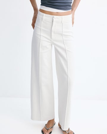 Mango High-Waisted Wide Leg Jeans