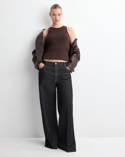 Mango Fitted Fine-Knit Top