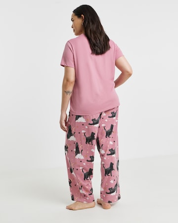 Pretty Secrets Black Cat Pyjama Set