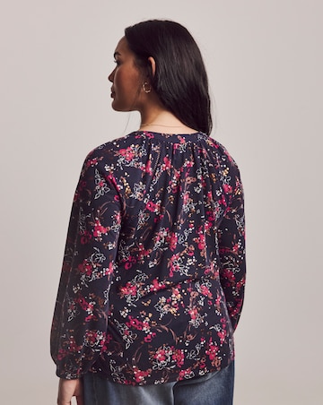 Julipa Metalic Print Jersey Blouse