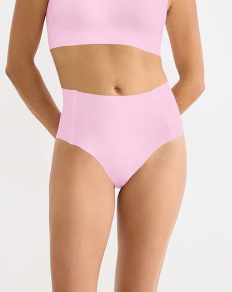 Sloggi Zero Feel High Waist Briefs Pink