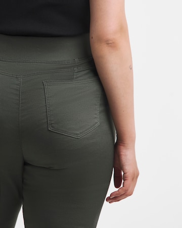 Khaki Flared Weekender Jeggings