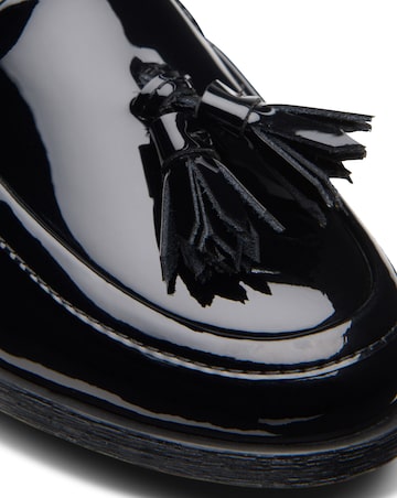 Clarks Havisham Edge Patent Leather Tassle Loafers - Wide Fit (E)