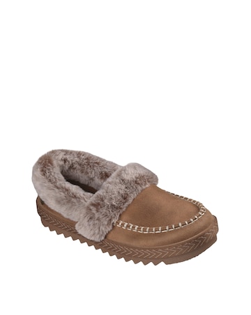 Skechers Chestnut Bobs Cozy Kiss Snug Stitch Slippers - Standard Fit (D)