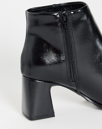 Loise Block Heel Ankle Boots - Wide Fit (E)