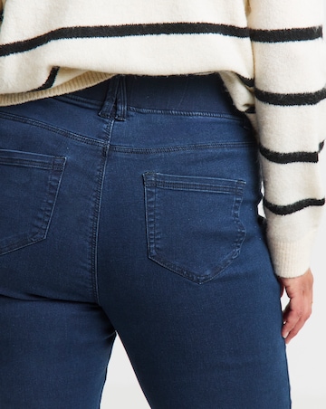 Dark Blue Stretch Slim Pull On Jeggings