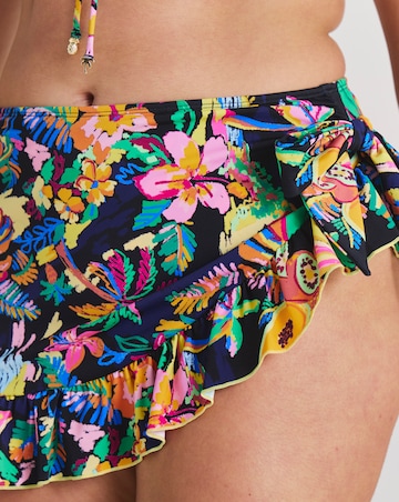 Fruit Print Skirted Detail Bikini Brief