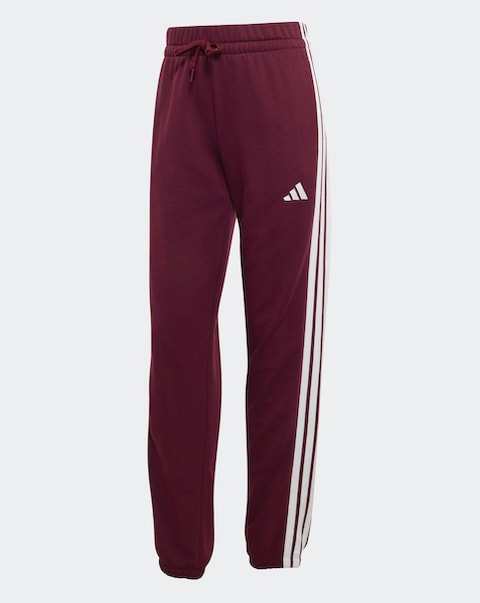 adidas 3 stripe French Terry Cuffed Jogger