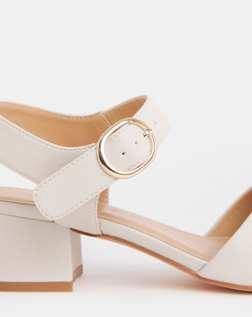Robin Two Part Block Heel Sandals - Extra Wide Fit (EEE)