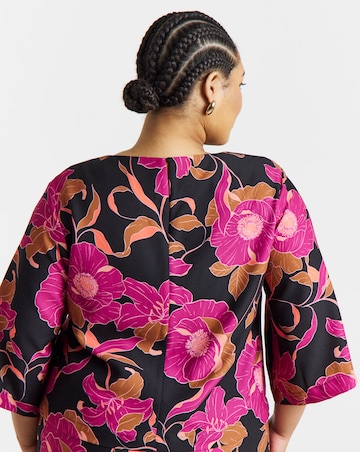 Joanna Hope Printed Crepe Blouse