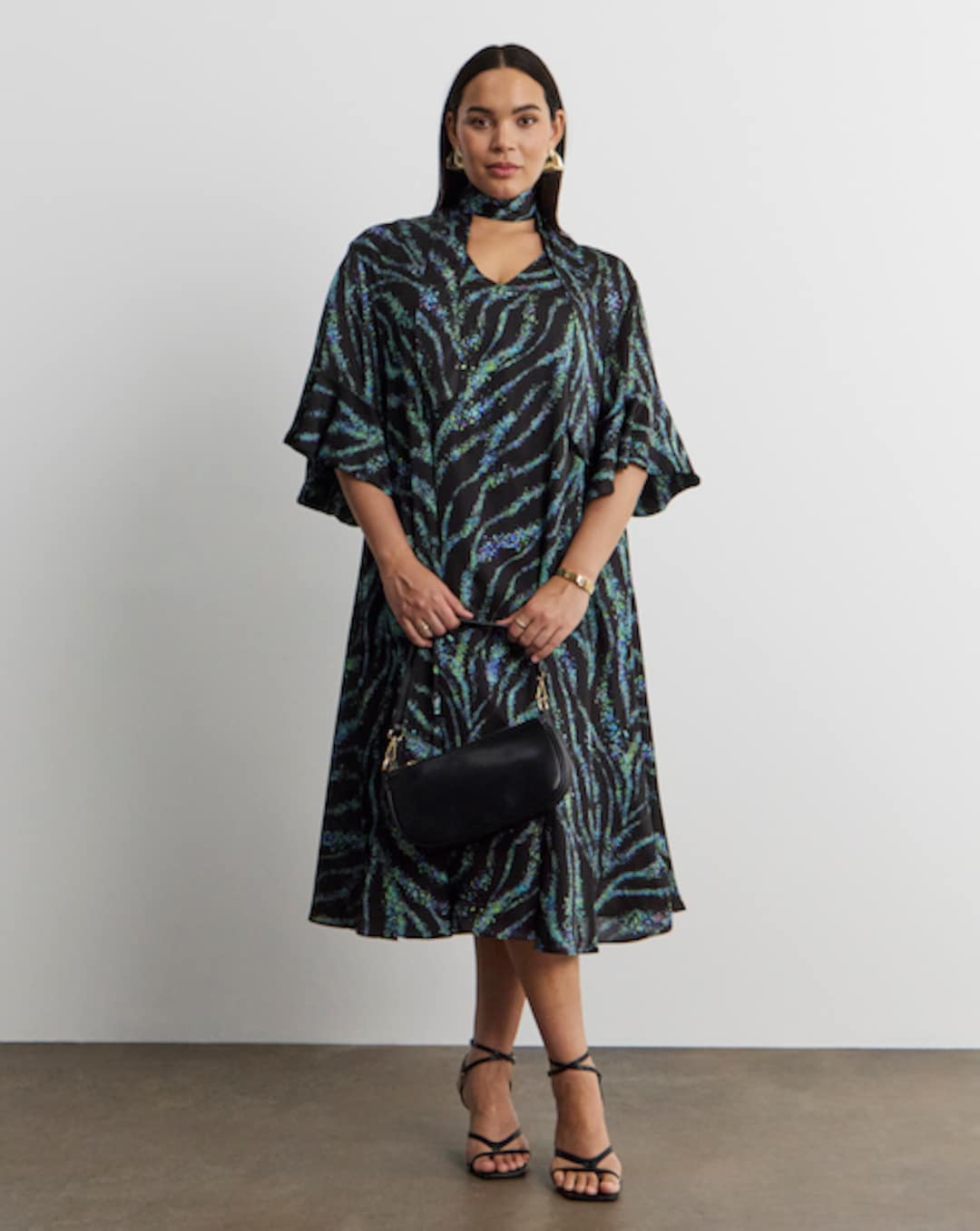 joanna hope sequin dress Joanna Hope Floral Sequin Tea Dress